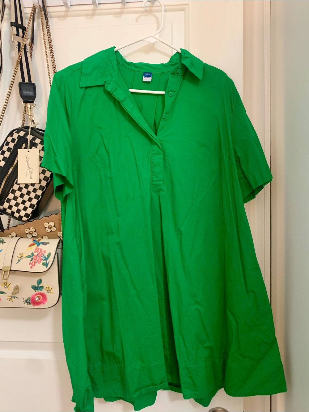 Old Navy Kelly Green Short Sleeve Polo Dress
